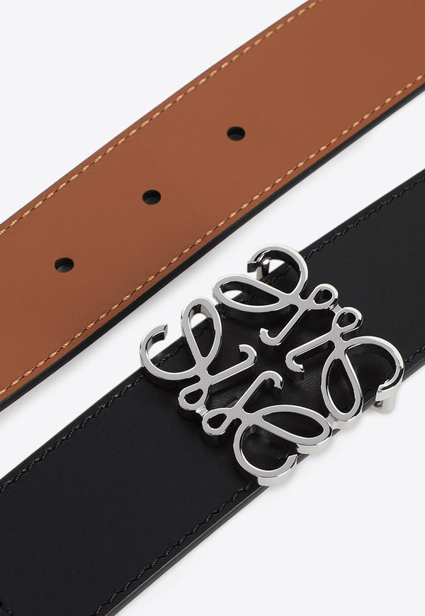 Reversible Anagram Leather Belt