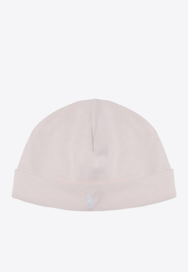 Polo Ralph Lauren Kids Babies Logo Embroidered Beanie Pink 310552454002CO/P_POLOR-DP