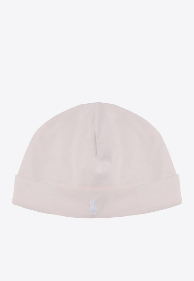 Polo Ralph Lauren Kids Babies Logo Embroidered Beanie Pink 310552454002CO/P_POLOR-DP