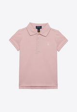 Polo Ralph Lauren Kids Girls Logo Embroidered Polo T-shirt Pink 312573242011CO/O_POLOR-HP