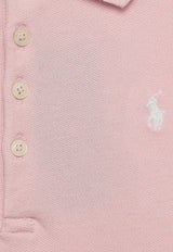 Polo Ralph Lauren Kids Girls Logo Embroidered Polo T-shirt Pink 312573242011CO/O_POLOR-HP