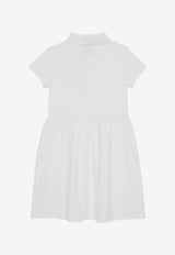 Polo Ralph Lauren Kids Girls Logo Embroidered Mini Polo Dress White 312934961001CO/O_POLOR-WP