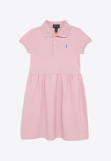 Polo Ralph Lauren Kids Girls Logo Embroidered Mini Polo Dress Pink 312934961002CO/O_POLOR-PB