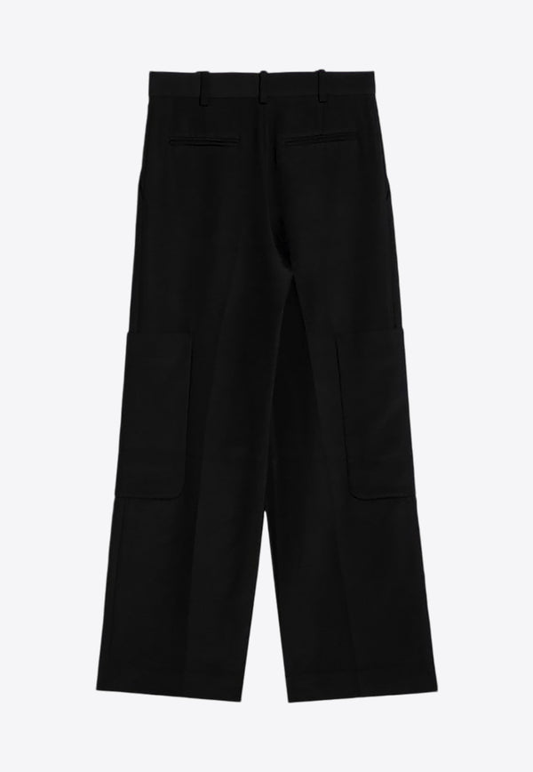 Khaite Caiton High-Waist Tailored Pants Black 31464092W4092/P_KHAIT-200