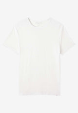 Derek Rose Jordan Linen T-shirt White 3163-JORD001WHIWHITE