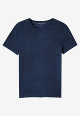 Derek Rose Jordan 2 Linen T-shirt Navy 3163-JORD002NAVNAVY