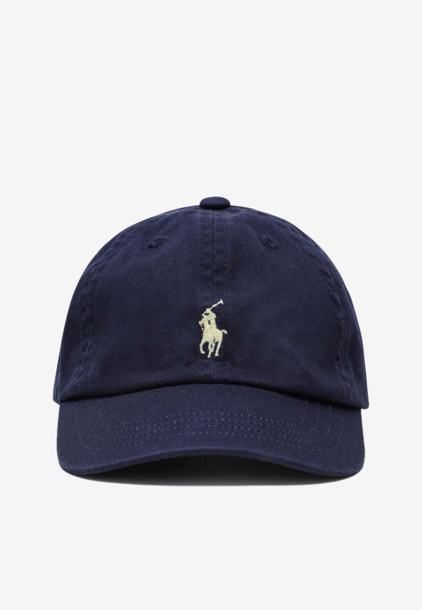 Polo Ralph Lauren Kids Babies Logo Embroidered Baseball Cap Blue 320552489CO/Q_POLOR-NN