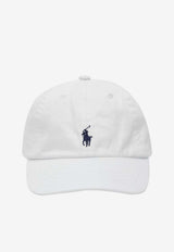 Polo Ralph Lauren Kids Babies Logo Embroidered Baseball Cap White 320552489CO/Q_POLOR-WHT