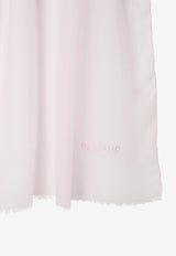 Salvatore Ferragamo Light Cashmere Shawl 320622 ST NUVOLANEW 762081 BUBBLE GUM Pink