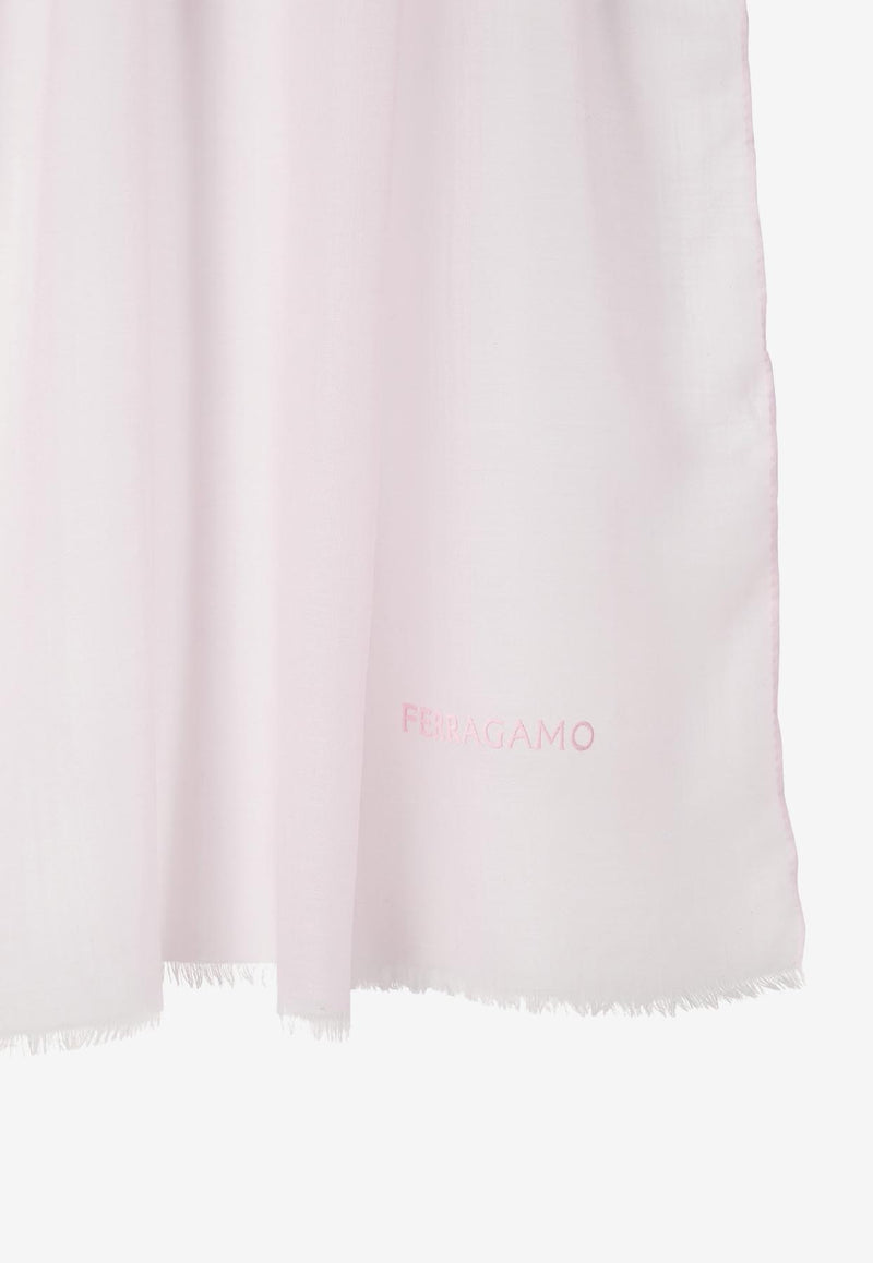 Salvatore Ferragamo Light Cashmere Shawl 320622 ST NUVOLANEW 762081 BUBBLE GUM Pink