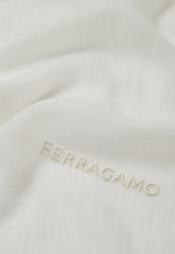 Salvatore Ferragamo Light Cashmere Shawl 320622 ST NUVOLANEW 762083 MASCARPONE White