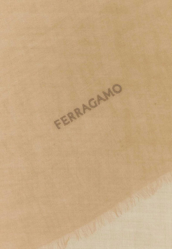 Salvatore Ferragamo Light Cashmere Shawl 320622 ST NUVOLANEW 762084 BEIGE Beige