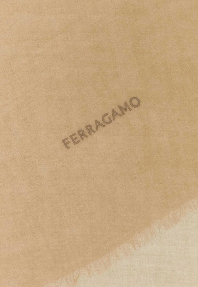 Salvatore Ferragamo Light Cashmere Shawl 320622 ST NUVOLANEW 762084 BEIGE Beige