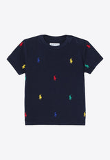 Polo Ralph Lauren Kids Babies All-Over Logo Embroidery T-shirt 320844626010CO/P_POLOR-RN