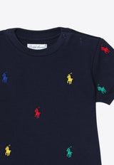 Polo Ralph Lauren Kids Babies All-Over Logo Embroidery T-shirt 320844626010CO/P_POLOR-RN