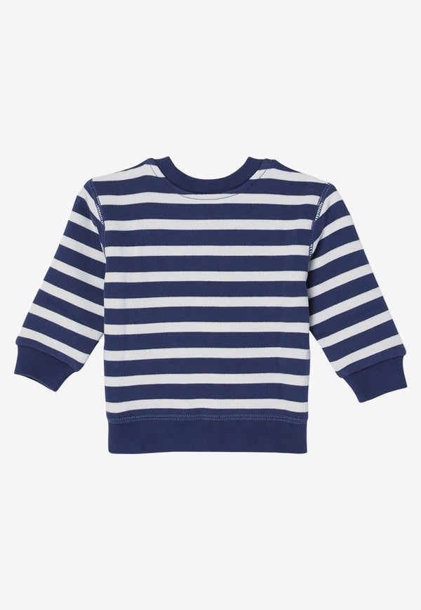 Polo Ralph Lauren Kids Babies Polo Bear Striped Sweatshirt 320942220001CO/P_POLOR-LN