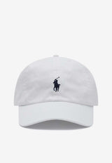 Polo Ralph Lauren Kids Boys Logo Embroidered Baseball Cap White 323552489CO/Q_POLOR-WHT