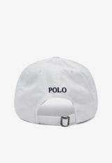 Polo Ralph Lauren Kids Boys Logo Embroidered Baseball Cap White 323552489CO/Q_POLOR-WHT