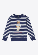 Polo Ralph Lauren Boys Polo Bear Striped Sweatshirt 323942220001CO/P_POLOR-LN