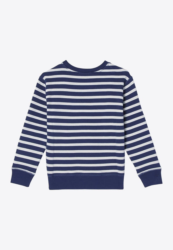 Polo Ralph Lauren Boys Polo Bear Striped Sweatshirt 323942220001CO/P_POLOR-LN