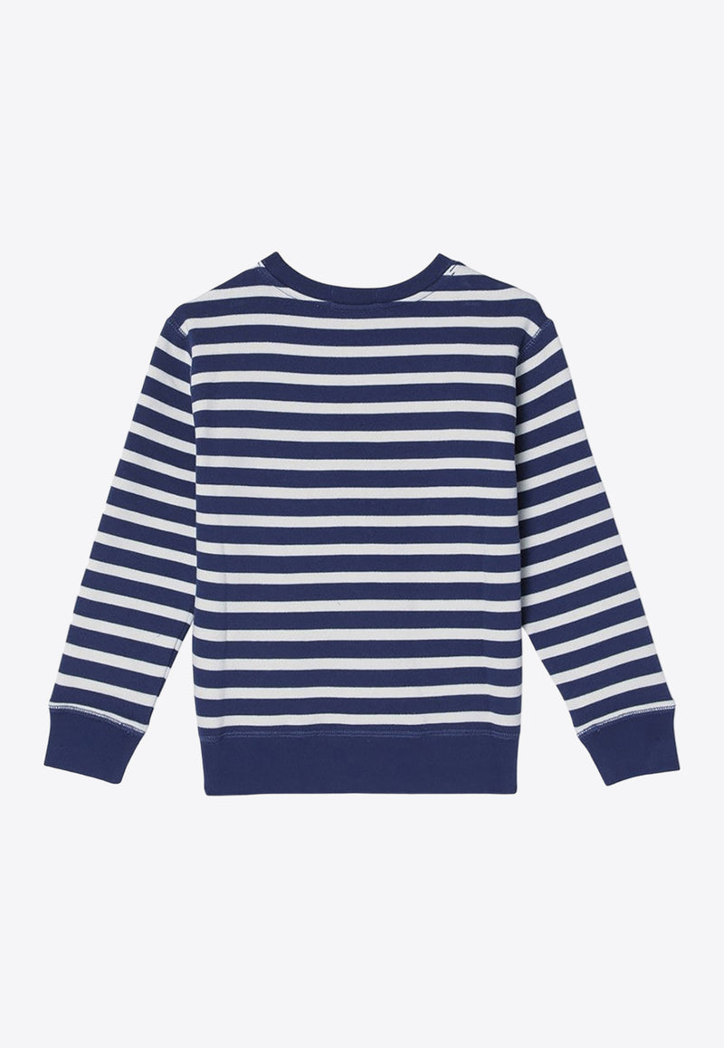 Polo Ralph Lauren Boys Polo Bear Striped Sweatshirt 323942220001CO/P_POLOR-LN