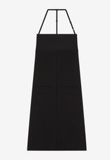 Courrèges Sleeveless Midi Dress 323CRO249VI0040BLACK