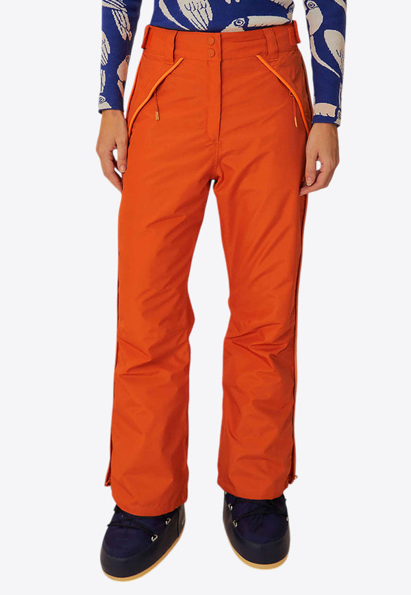 Farm Rio Geometric Pattern High-Waisted Ski Pants Orange 325711ORANGE