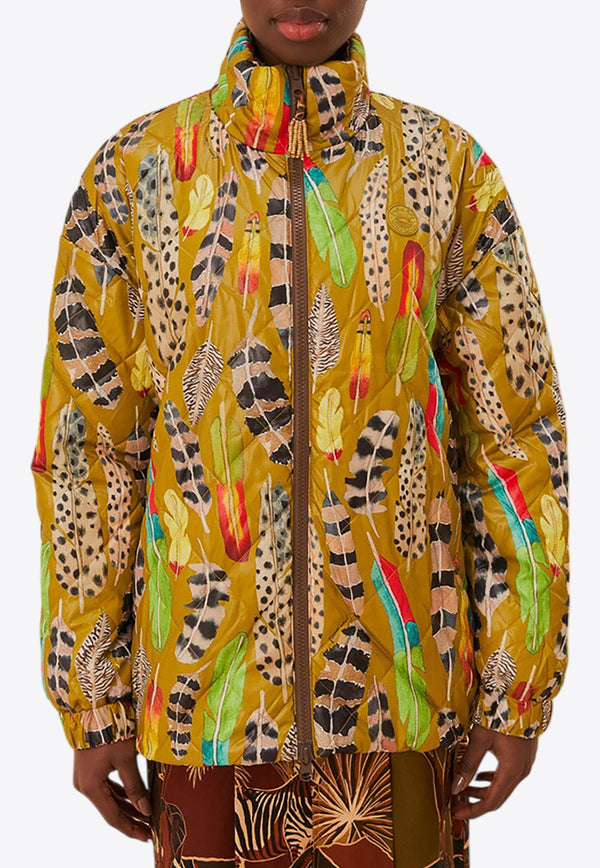 Farm Rio Savana Dream Reversible Puffer Jacket Multicolor 331126MULTICOLOUR