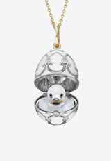 Fabergé Heritage Seal Pup Surprise Locket Necklace in 18-karat Yellow and White Gold Gold 3340/31