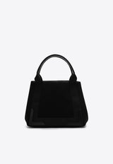 Balenciaga Small Cabas Logo Print Top Handle Bag Black 3399332HH3N/P_BALEN-1000