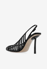 Cage 100 Patent-Leather Pumps Le Silla 3402C090BLPPKAB 001