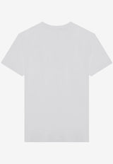 Prada Glass Triangle Logo T-shirt White 35838R16DV/Q_PRADA-F0009