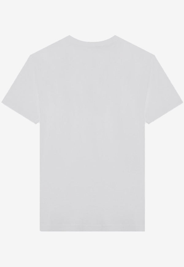 Prada Glass Triangle Logo T-shirt White 35838R16DV/Q_PRADA-F0009