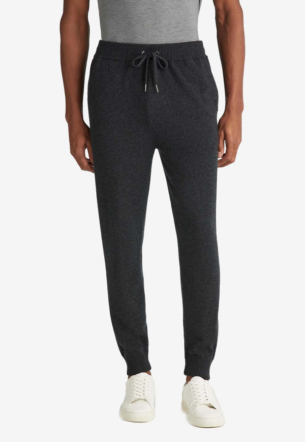 Derek Rose Finley Cashmere Track Pants Charcoal 3615-FINL010CHACHARCOAL