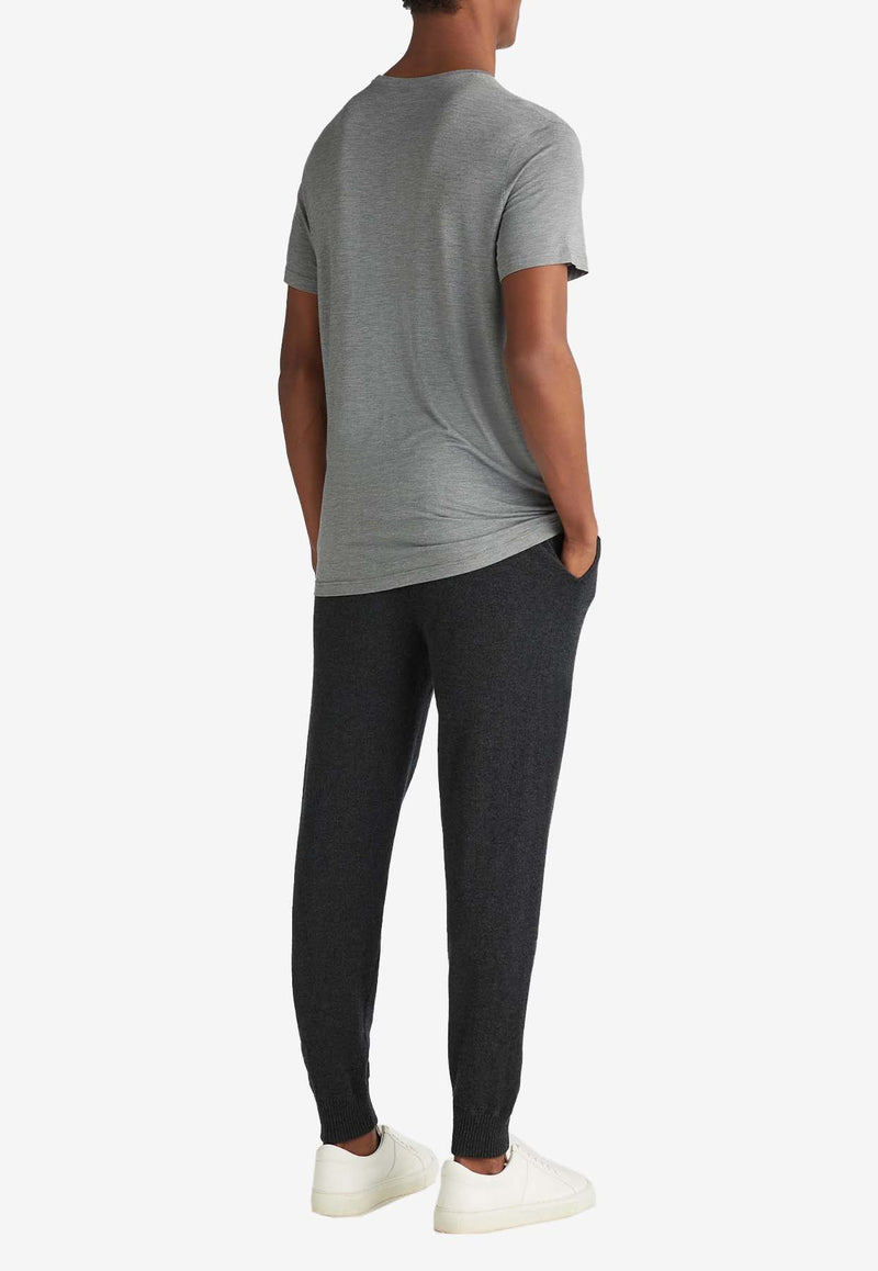 Derek Rose Finley Cashmere Track Pants Charcoal 3615-FINL010CHACHARCOAL