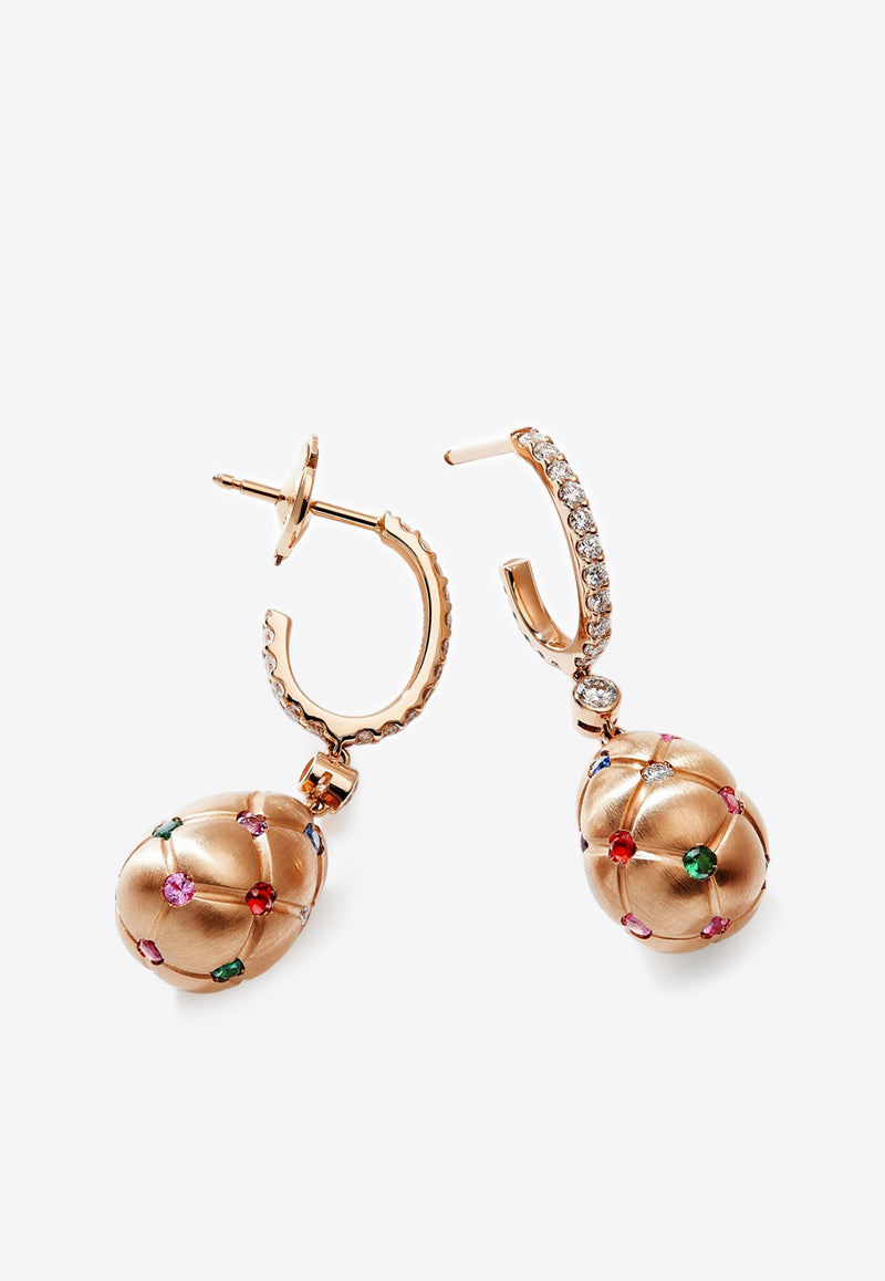 Fabergé Treillage Gemstone Drop Earrings in 18-karat Rose Gold Rose Gold 378EA1250