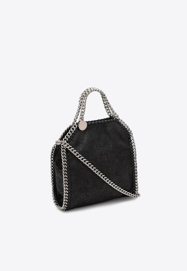 Stella McCartney Tiny Falabella Logo-Charm Tote Bag Black 391698W9132/P_STELL-1000