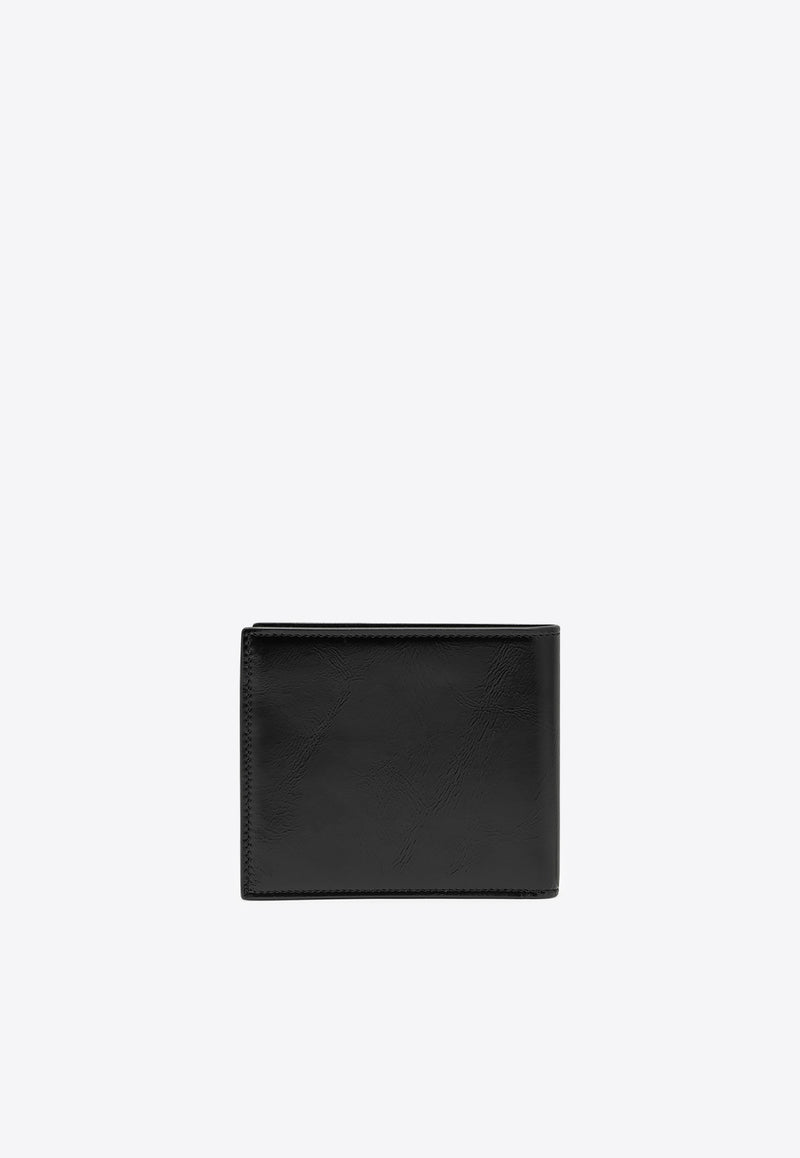 Saint Laurent Bi-Fold Calf Leather Wallet Black 396307AADA4/O_YSL-2190