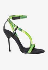 Pucci 110 Lee Iride Print Sandals 3RCD73 3R855 046 Green