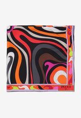 Pucci Marmo Print Silk Scarf 3RGB41 3RC31 1 Multicolor