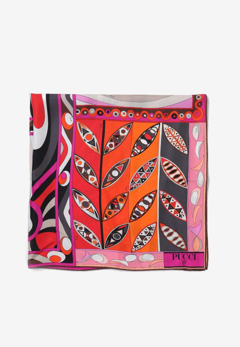 Pucci Printed Silk Scarf 3RGB43 3RC33 1 Multicolor