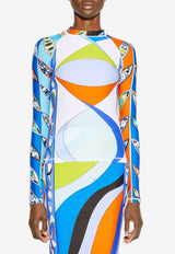 Pucci Pesci and Girandole Print Top 3RJM41 3R775 005 Multicolor