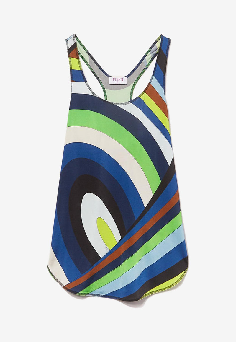 Pucci Iride Print Tank Top 3RJM45 3R756 020 Multicolor