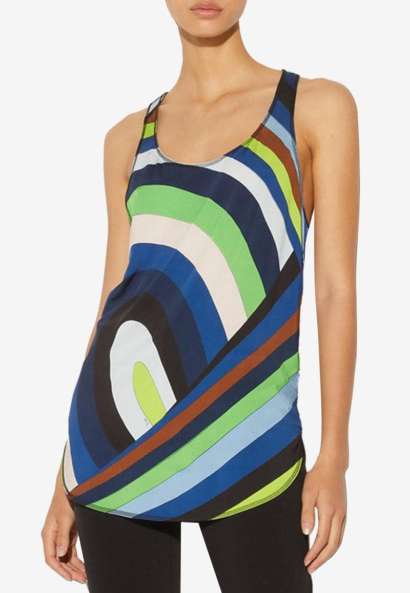 Pucci Iride Print Tank Top 3RJM45 3R756 020 Multicolor