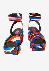 Pucci Pucciami Flatform Sandals Multicolor 3UCD88 3UX64 063