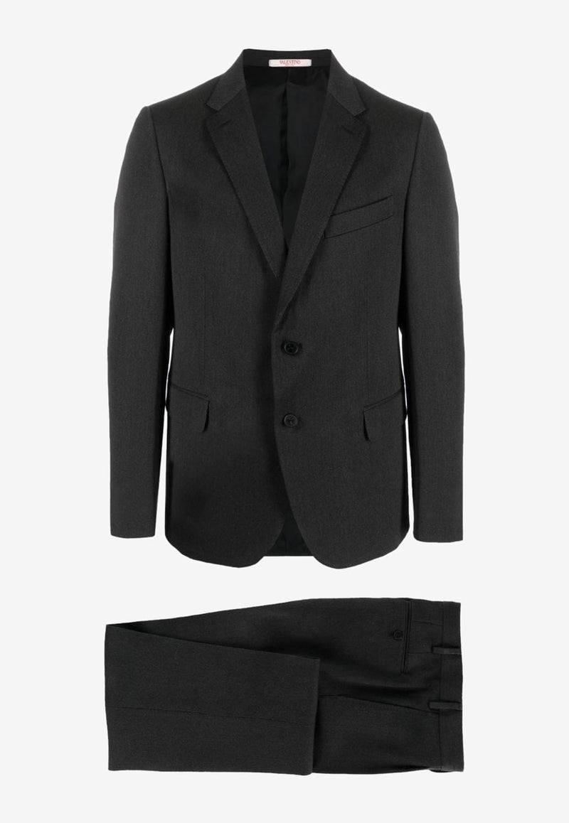 Valentino Tailored Suit in Wool 3V3CBS008JM 113 Gray