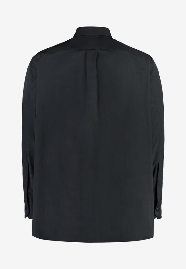 Valentino VLTN Overshirt in Tech Fabric 3V3CIA999JE 0NO Black