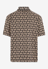 Valentino Toile Iconographe Print Polo T-shirt 3V3MH03A9LC MYL Beige