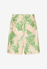 Valentino Pineapple Print Bermuda Shorts 3V3RDA969KL MM6 Multicolor