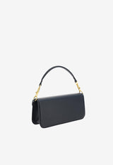 Valentino VLogo Locò Shoulder Bag in Calf Leather Black 3W2B0K30ZXL 0NO